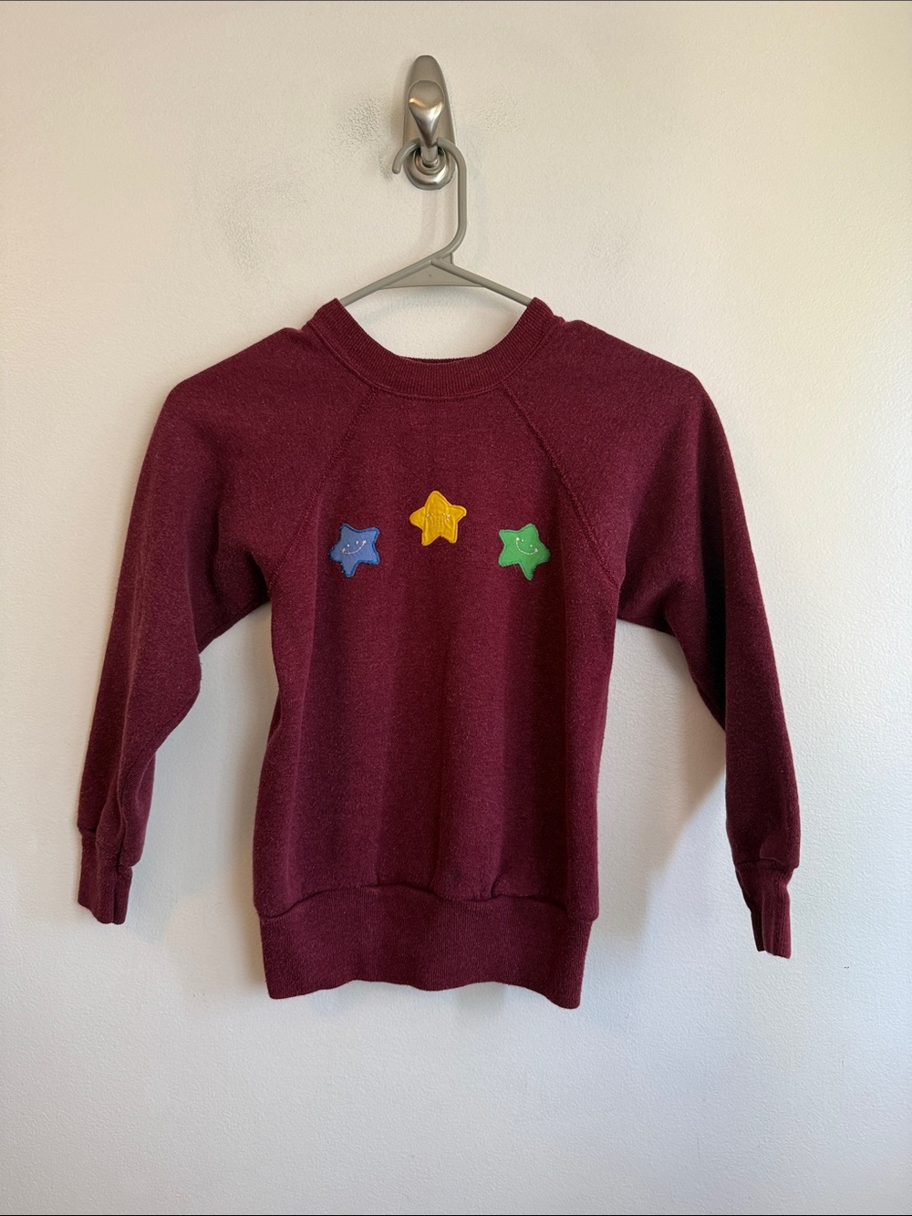 Vintage kids size medium maroon made in USA sweatshirt